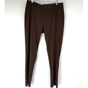 Linksoul Boardwalker Performance Golf Pant Mens 34R Brown Lightweight Athleisure